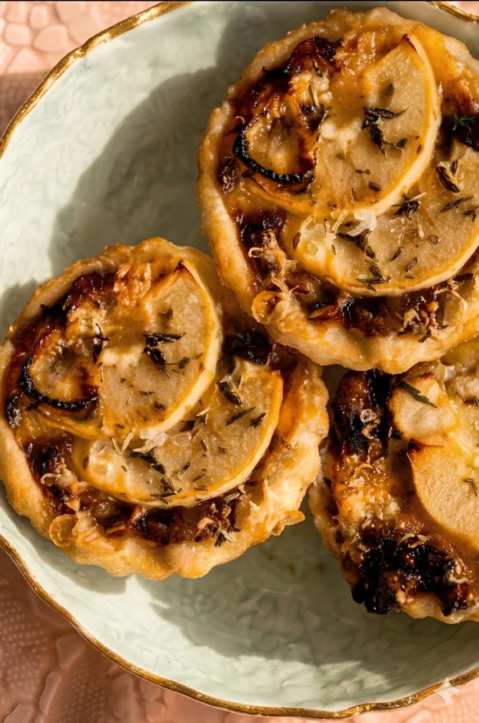 Apple Brie Honey Tarts