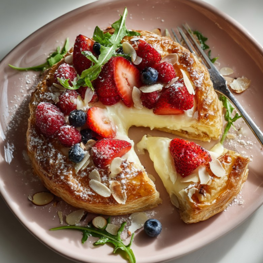 Lemon Ricotta Berry Crown