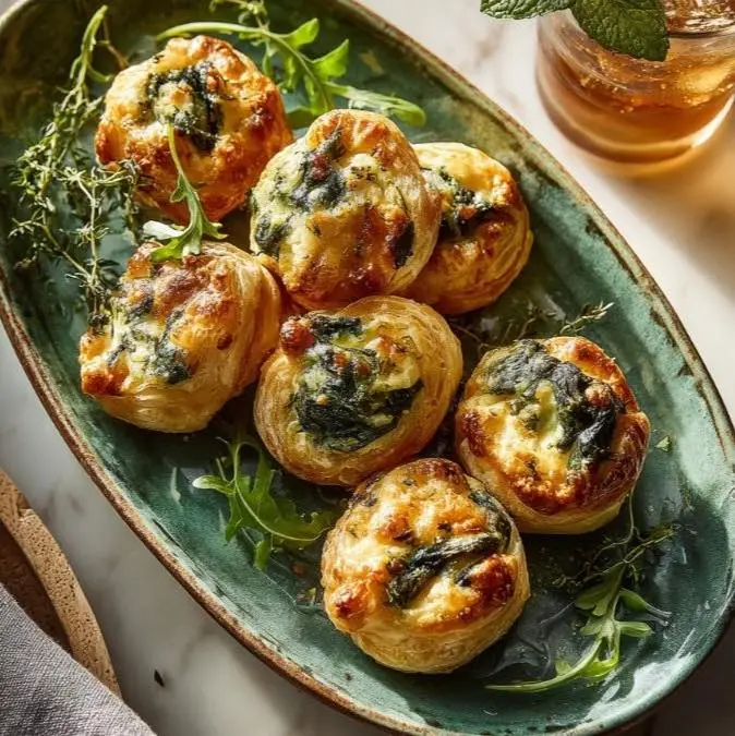 Ricotta and Spinach Puff Pastry Bites