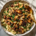 Garlic and Herb Mushroom Quinoa