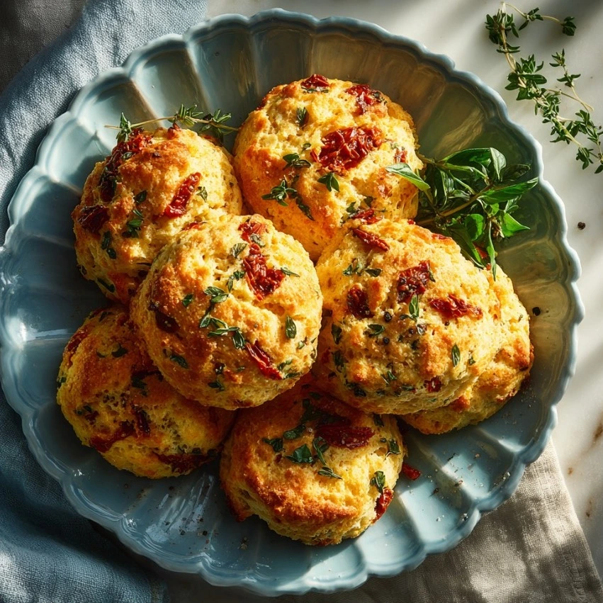 Sun-Dried Tomato Egg Biscuits