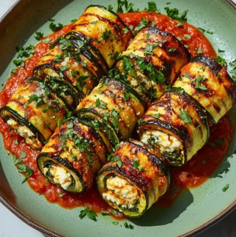 Zucchini Rolls with Ricotta