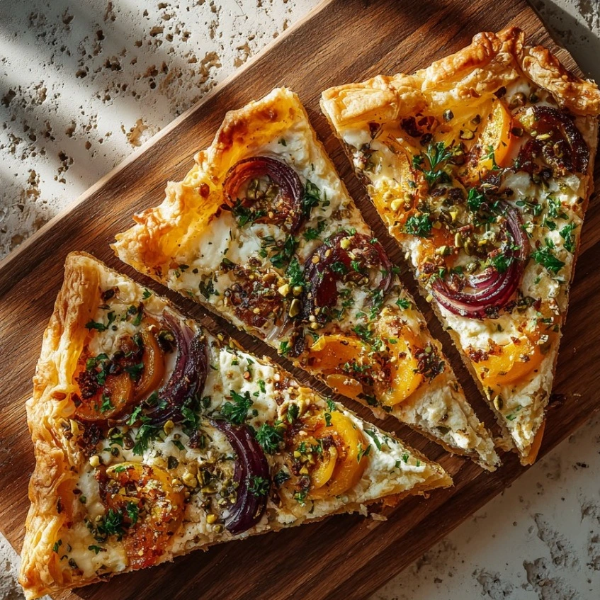 Butternut Squash and Gorgonzola Tart