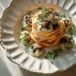 These Delicious Golden Puff Towers with Truffle & Mushrooms are an elegant and unforgettable gourmet appetizer.