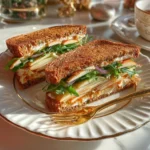 Incredible Marinated Apple and Cheese Sandwich with melted cheddar and tangy apple slices.