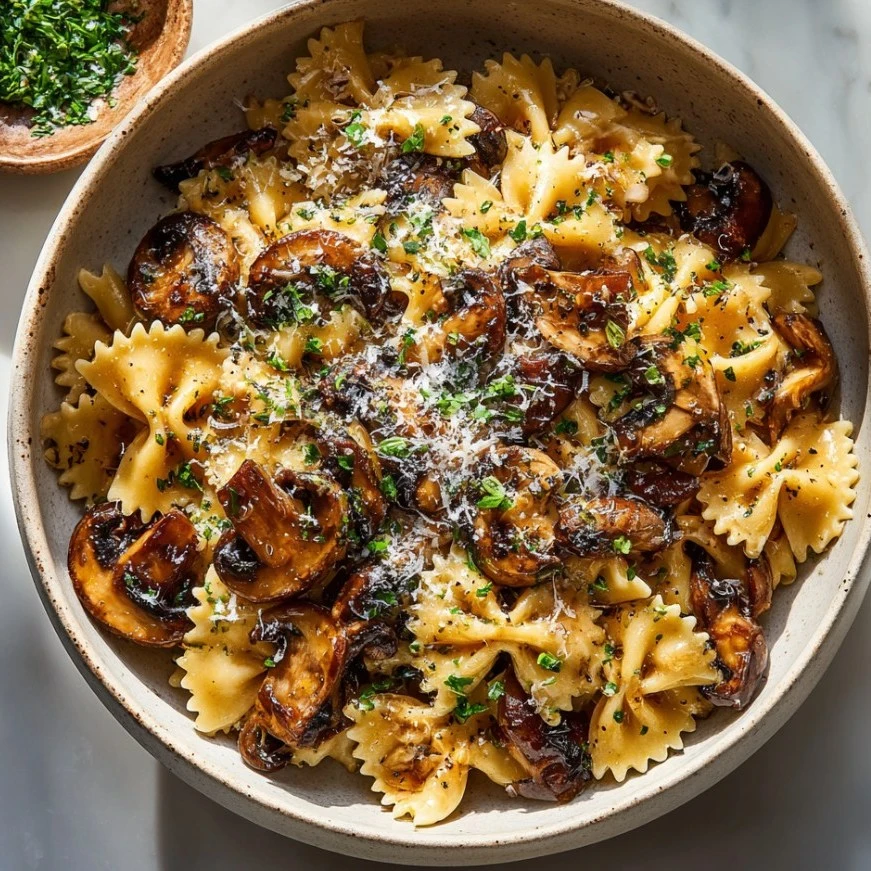 Marmite Mushroom Pasta