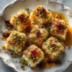 Pistachio-Crusted Brie Bites