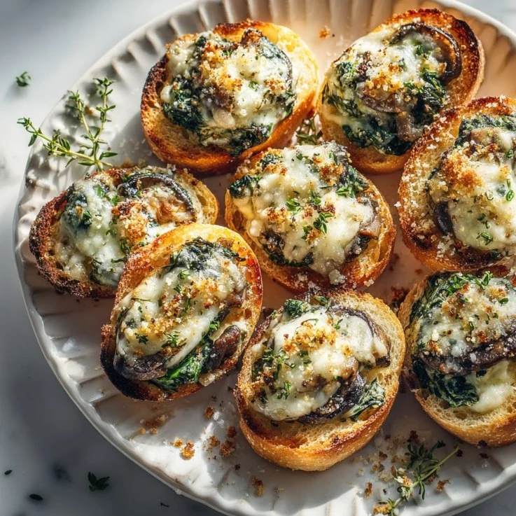 Cheesy Veggie Crostini