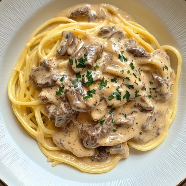 Creamy Beef and Mushroom Stroganoff