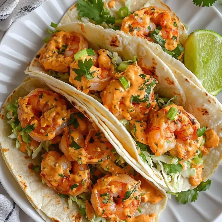 Easy Bang Bang Shrimp Tacos