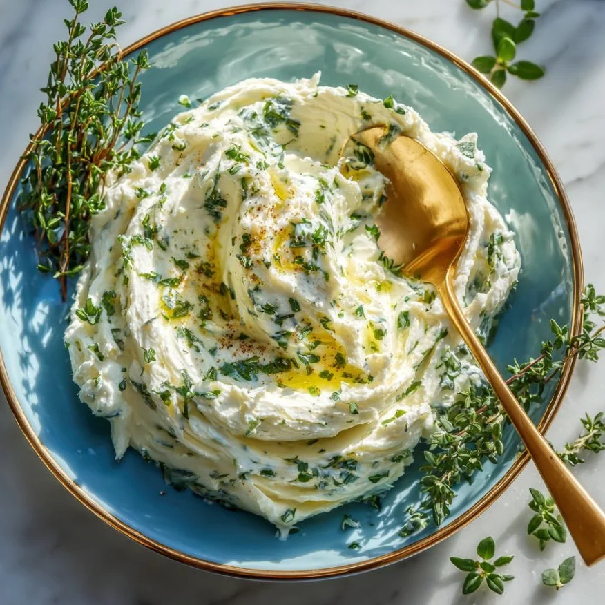 Easy Garlic Herb Vegan Cheese Spread