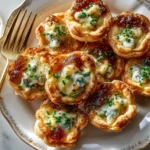 Delicious Fig and Blue Cheese Mini Tarts with fig jam and savory cheese.