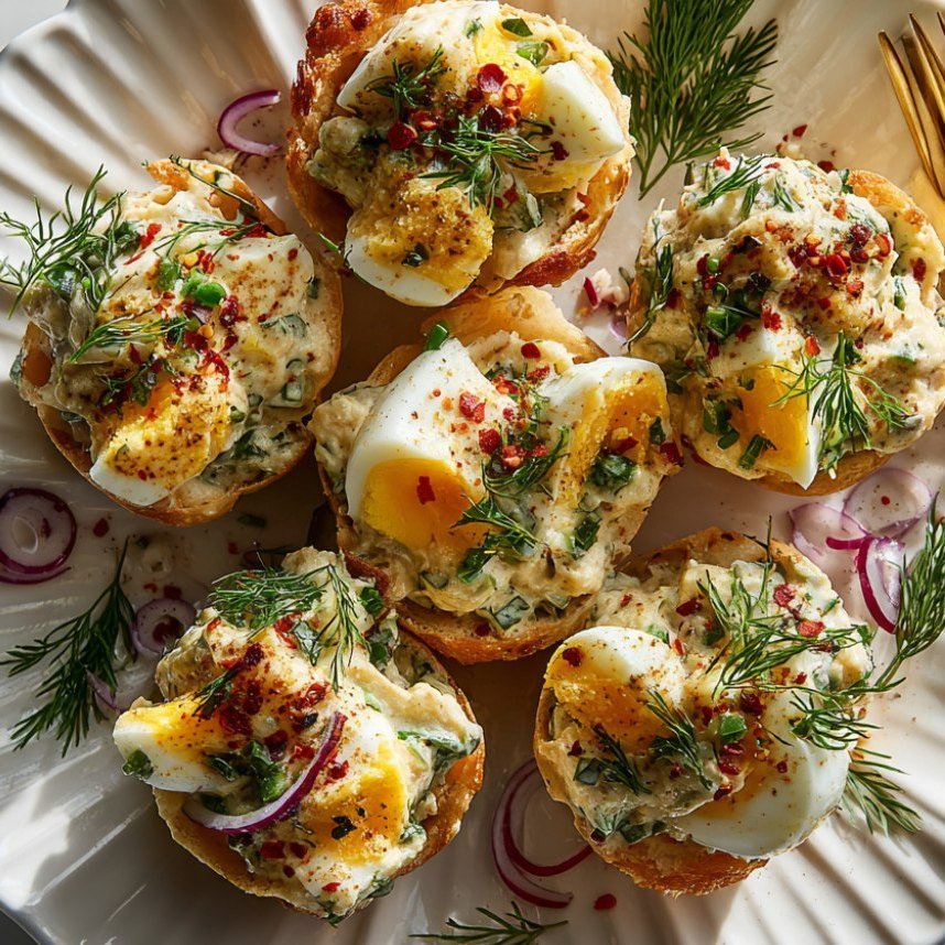 Greeny Tahini Egg Salad