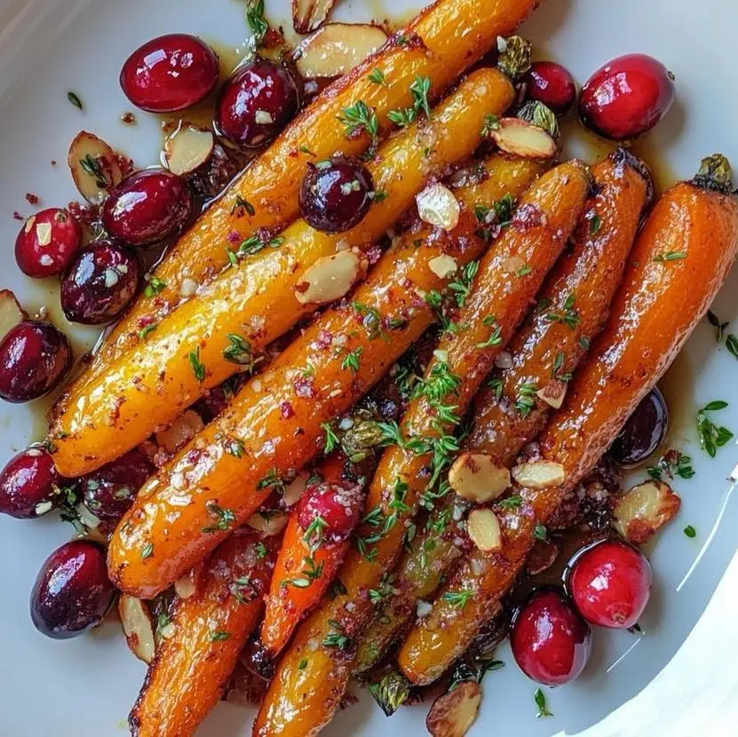 Harissa Maple Roasted Carrots