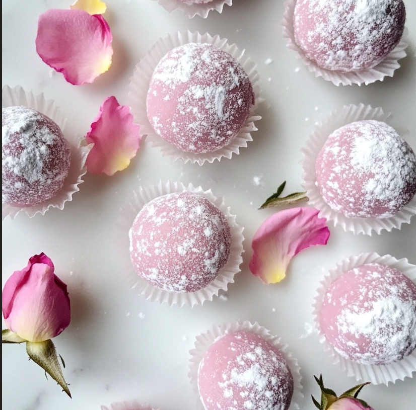 Raspberry Rose Truffles