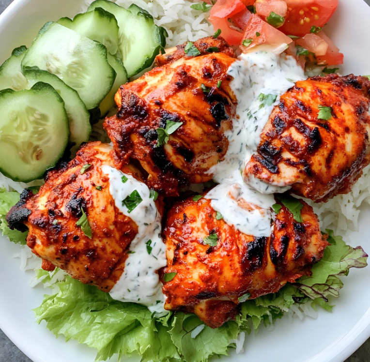 Tandoori Chicken Over Rice
