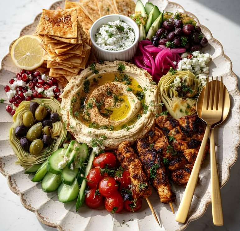 Greek Appetizer Board.