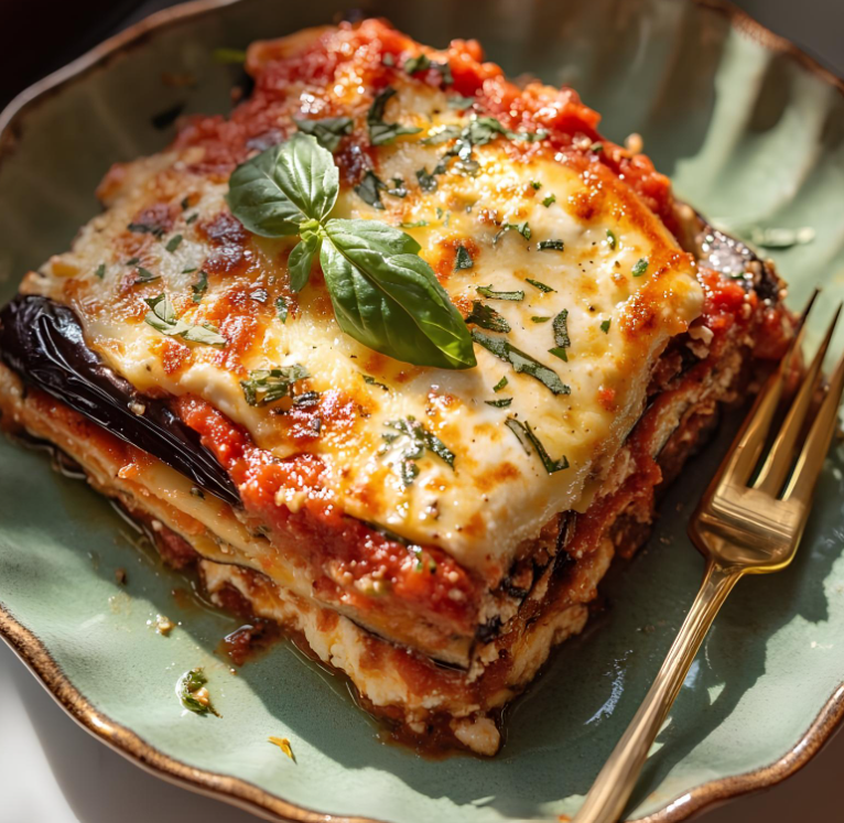 Aubergine Parmigiana.