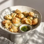 Garlic and Chive Gougères