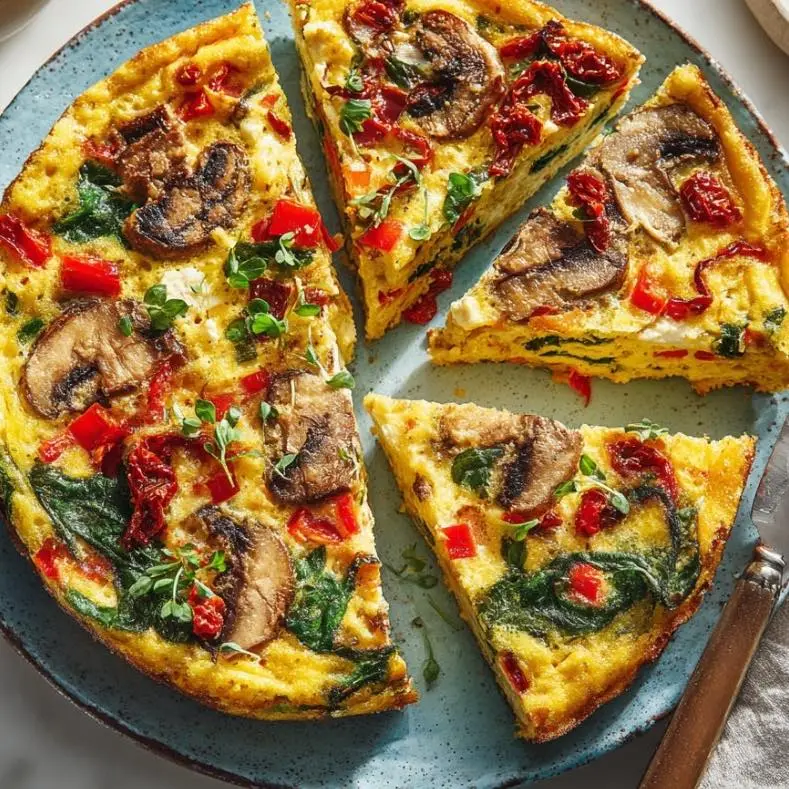 Moong Dal Vegetable Frittata