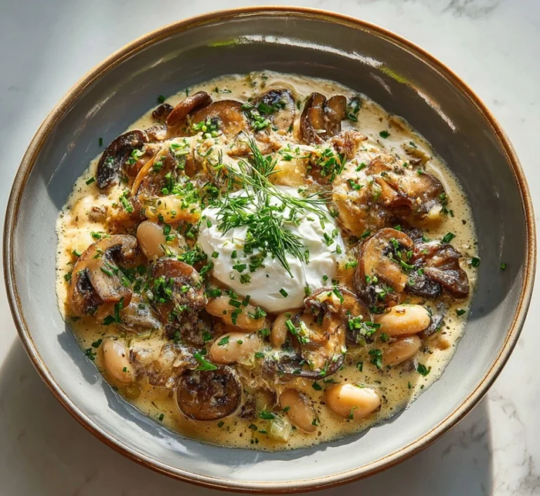 Mushroom and Butter Bean Stroganoff