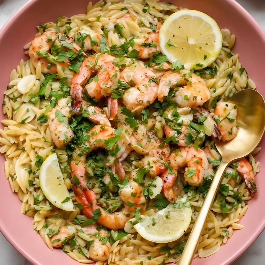 Shrimp Scampi Orzo