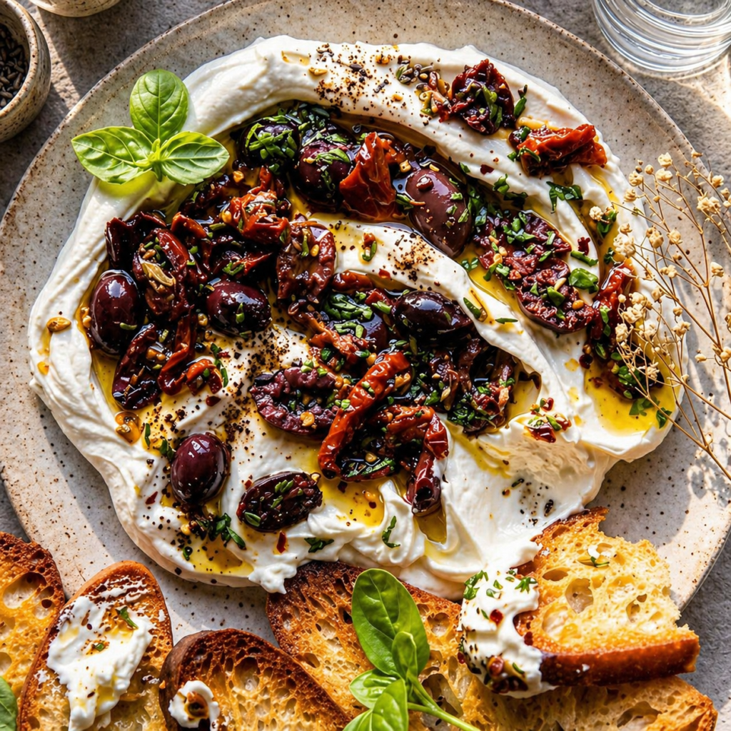 Whipped Goat Cheese with Grapes