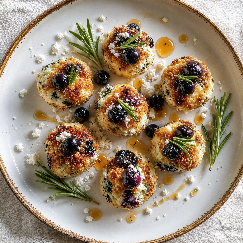Blue Cheese and Blueberry Bites