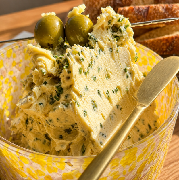 Dirty Martini Whipped Butter