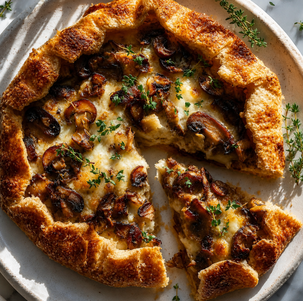 Mushroom Gruyère Galette