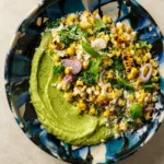 Avocado Dip with Grilled Corn