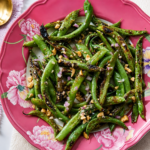 Charred Green Beans with Walnuts