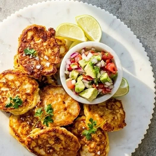 Cheesy Corn Cakes