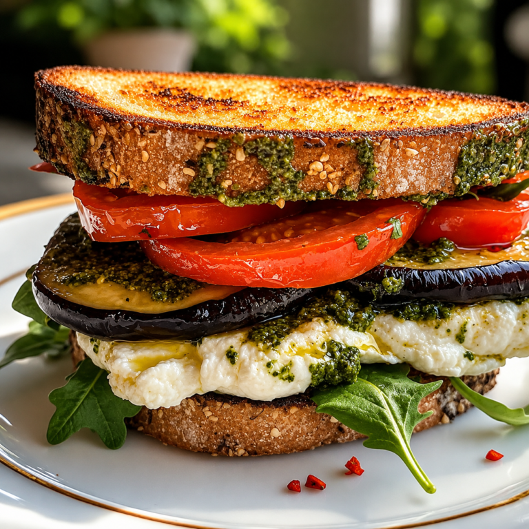 Eggplant Burrata Caprese