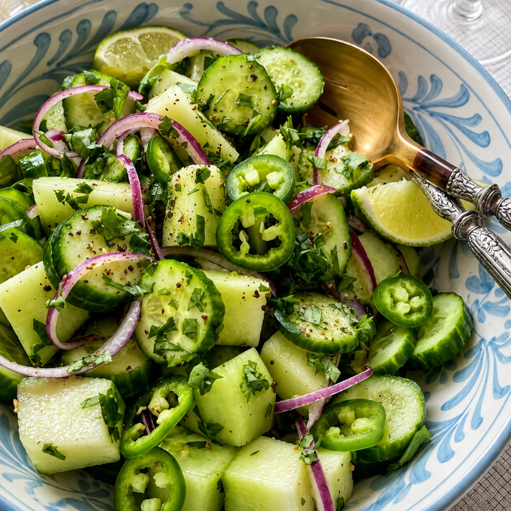 Honeydew Cucumber Salad