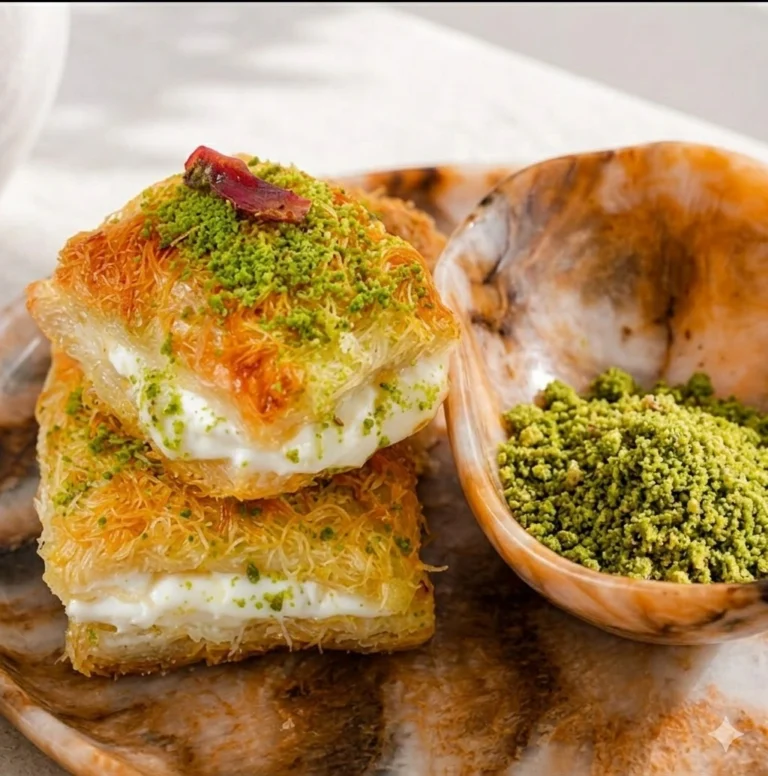 Mini Kunafa Cream Puffs