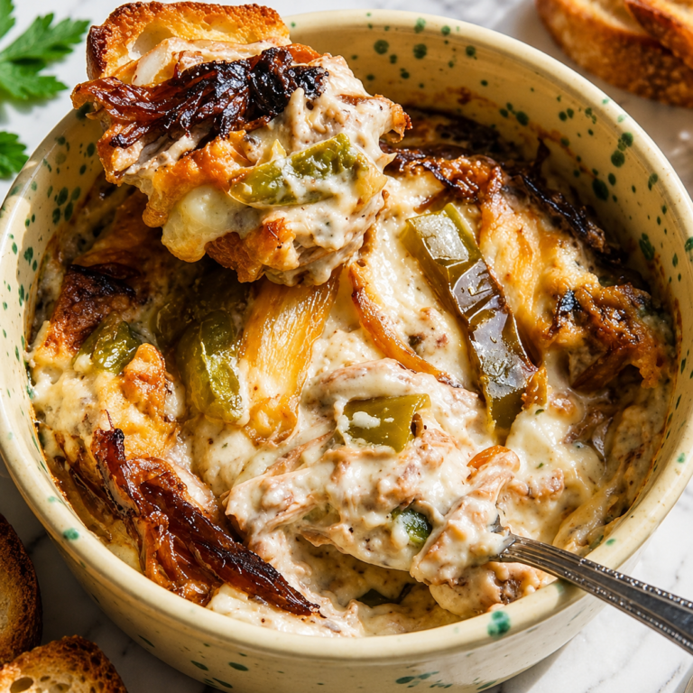 Pot Roast Beef Philly Cheesesteak Dip