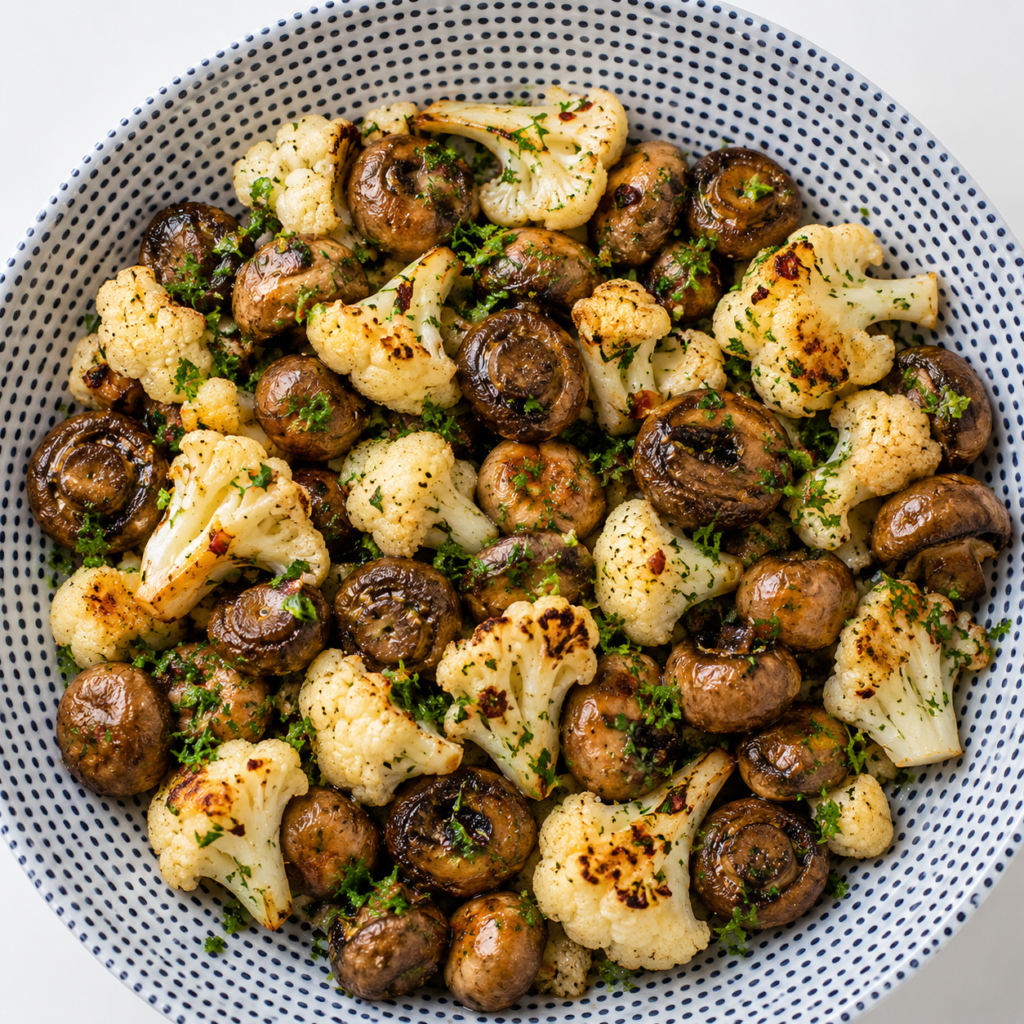 Skillet Butter and Garlic Mushrooms