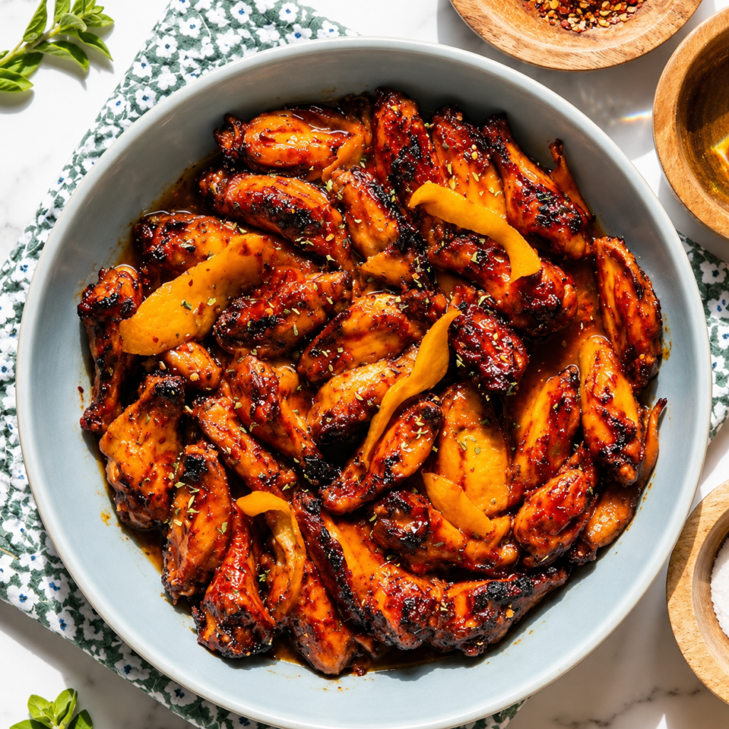 Spicy Orange Chicken Wings