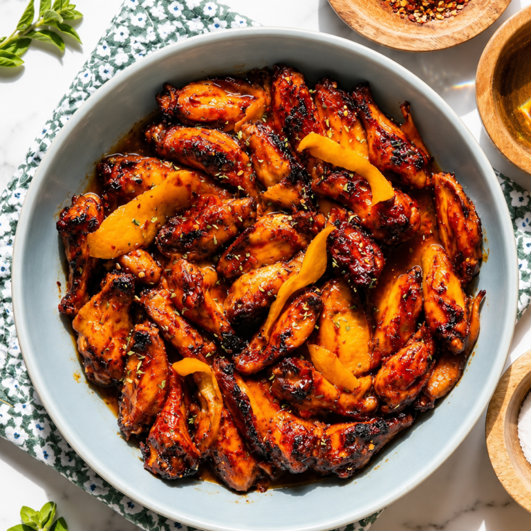 Spicy Orange Chicken Wings