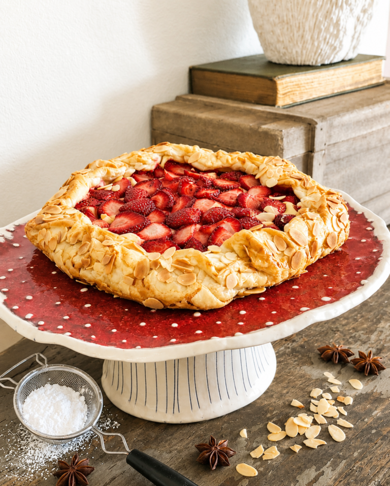 Strawberry Cheesecake Filo Galette
