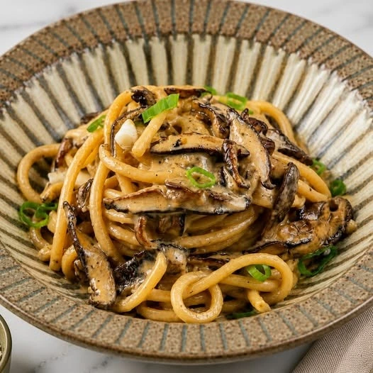 30-Minute Miso Mushroom Bucatini