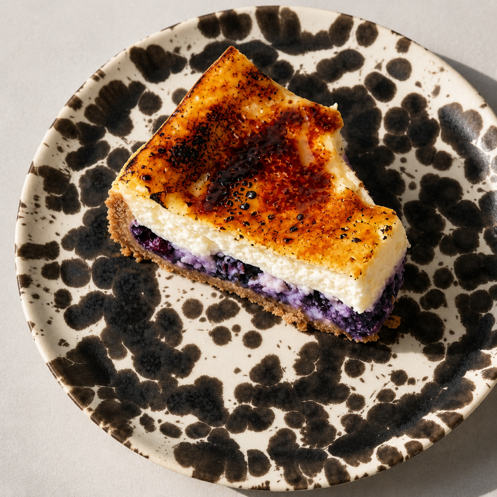 Blueberry Cheesecake Crème Brûlée Bars