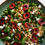 Cherry Kale Salad with Farro