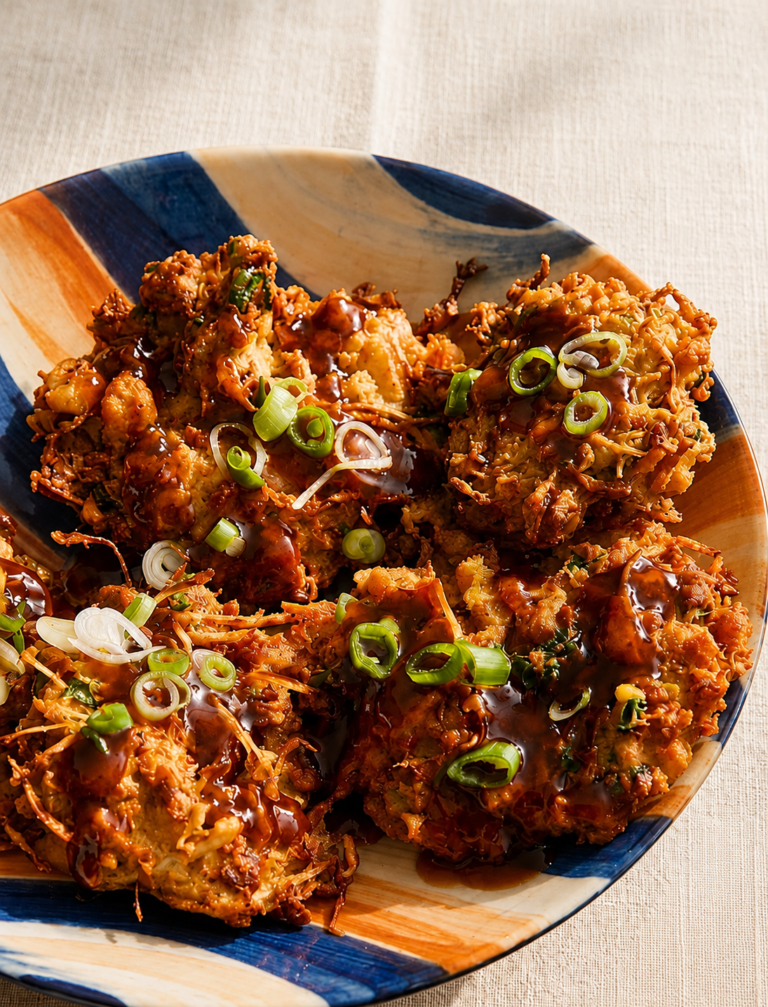 Chinese Egg Foo Young with Shrimp
