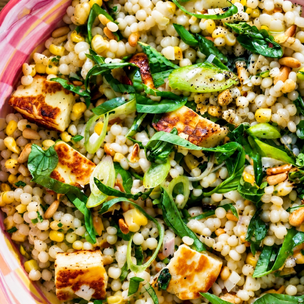 Couscous Halloumi Salad
