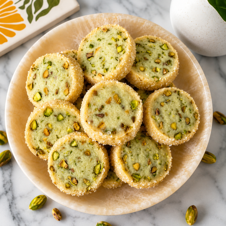 Delicious Pistachio Shortbread