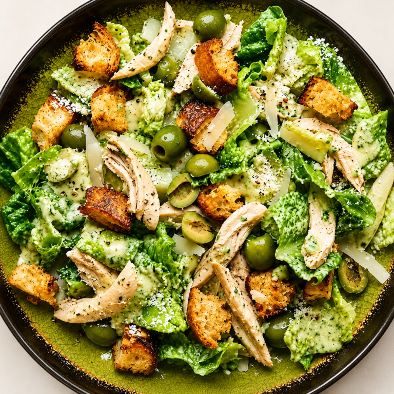 Pesto Caesar Chicken Salad