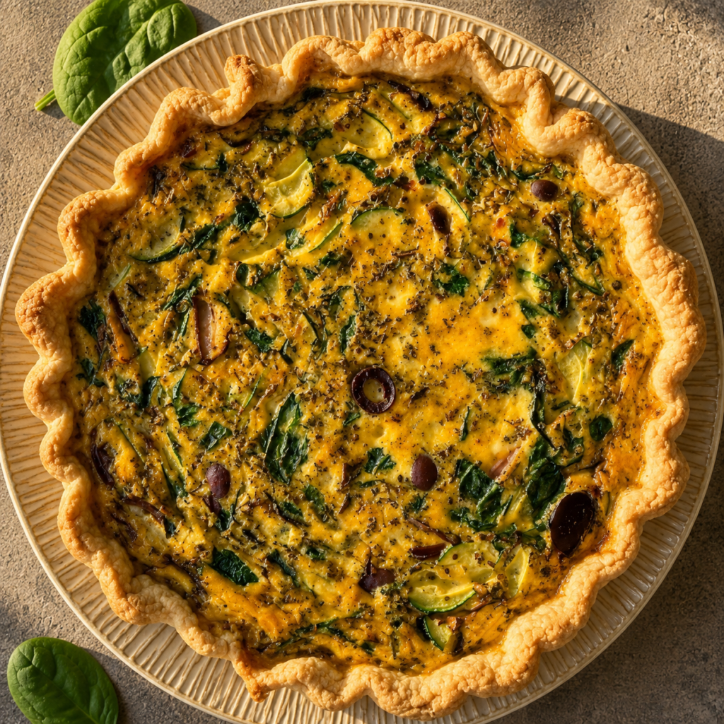 Simple Mediterranean Quiche