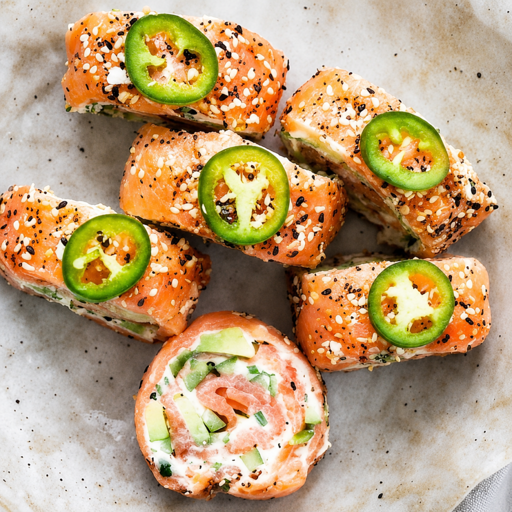 Smoked Salmon Cream Cheese Roll